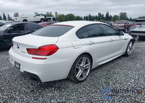 2015 BMW 650I Gran Coupe xDrive z USA, uszkodzony, nr VIN WBA6B4C5XFD761071